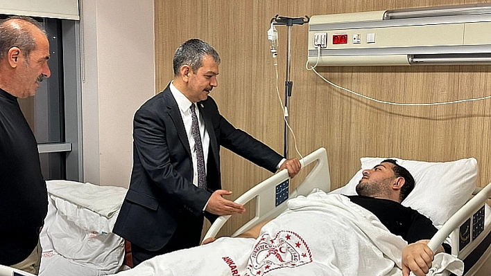 Keleş'ten Alpgiray'a Geçmiş Olsun Ziyareti