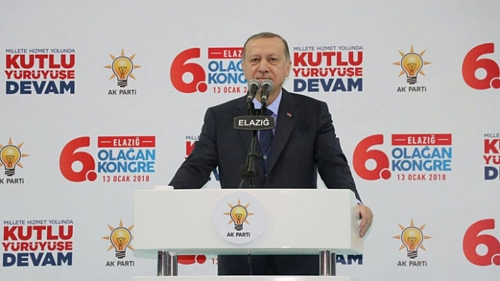 Cumhurbaşkanı Erdoğan, Elazığ'da