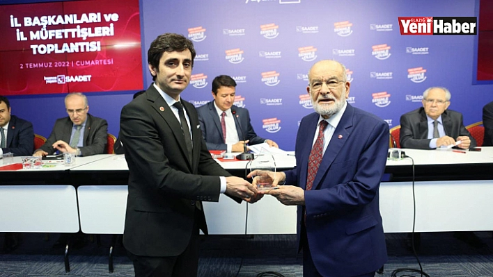 Saadet Partisi Elazığ Teşkilatı Türkiye 5. si Oldu