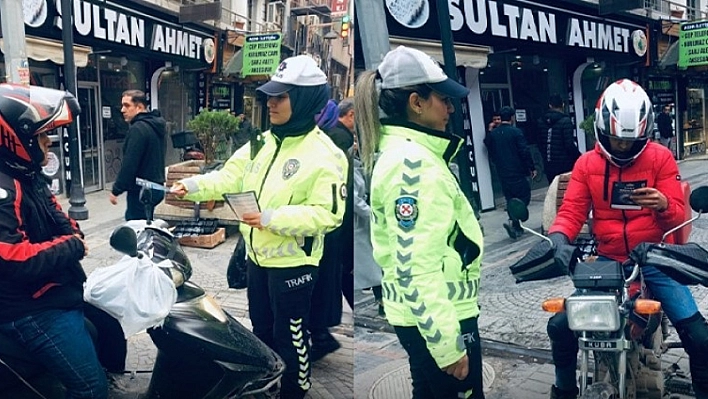 Trafik Ekiplerinden Kuryelere Denetim