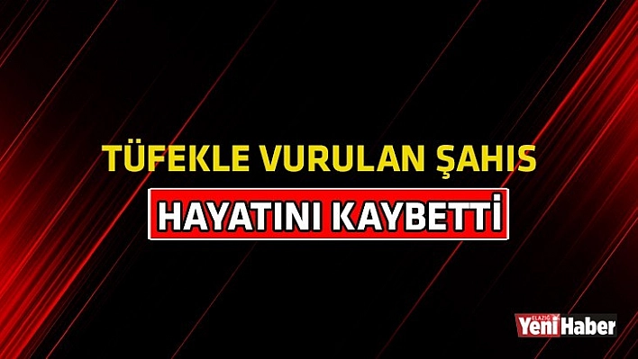 Tüfekle Vurulan Şahıs Hayatını Kaybetti