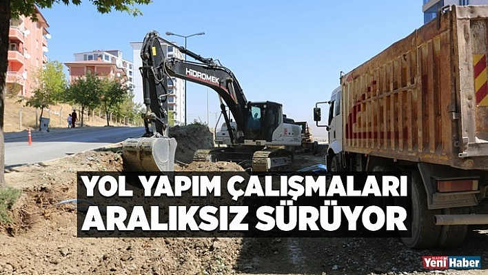 Yol Yapım Çalışmaları Aralıksız Sürüyor