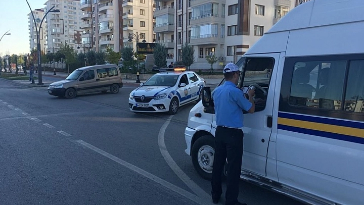 Malatya'da servis araçlarına sıkı takip 