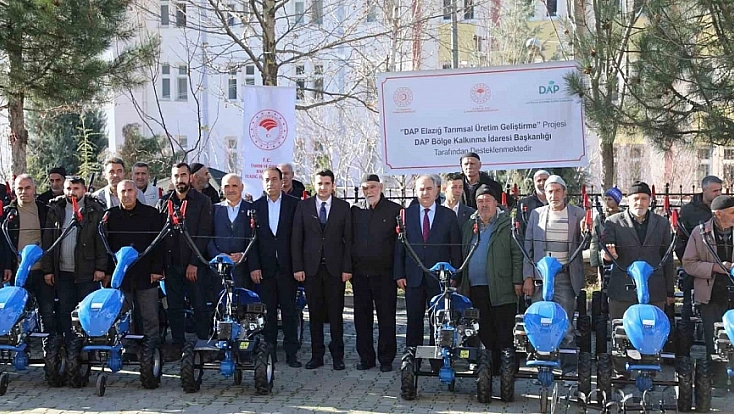 Elazığ'da Çiftçilere Makine Desteği