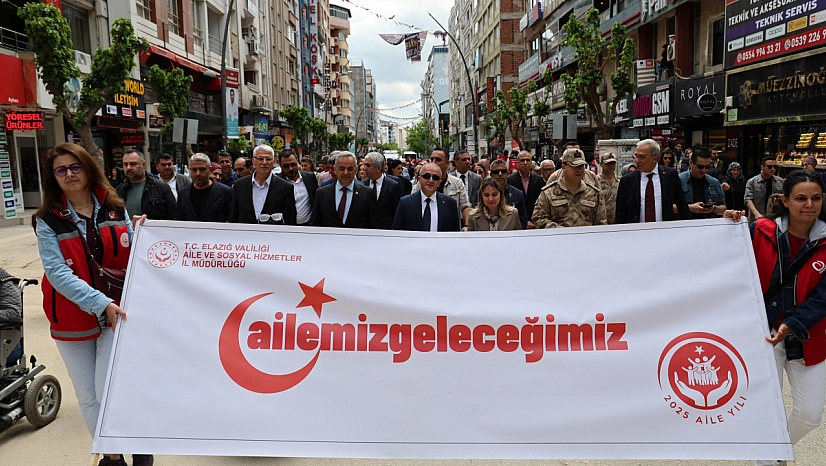 Elazığ'da 'Aile Yılı' Yürüyüşü