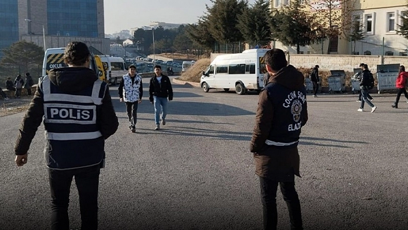 Elazığ'da Okul Önlerinde Denetim