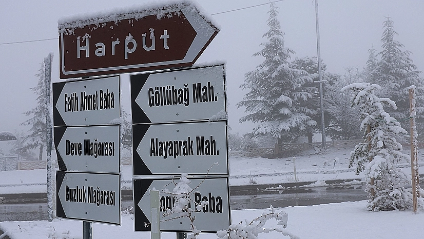 Elazığ'a Yılın İlk Kar'ı Düştü