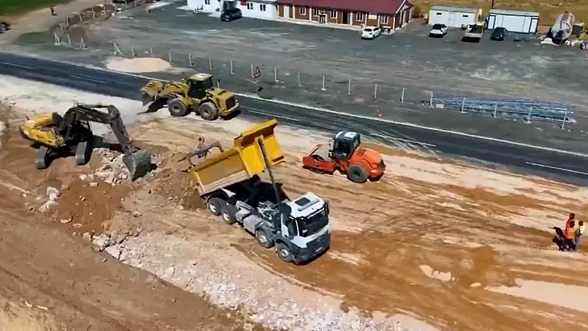 Baskil Yolunda Çalışmalar Sürüyor