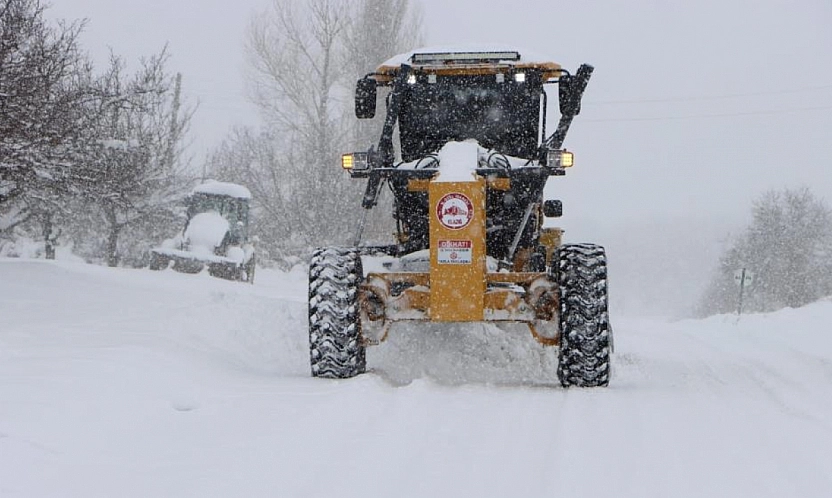 Elazığ'da 533 Köy Yolu Ulaşıma Kapalı