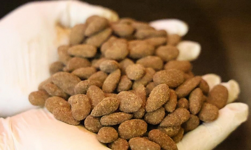 Elazığ'da Kahveli Badem Şekeri Üretildi