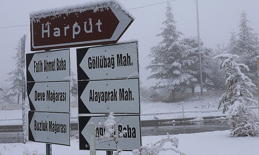 Yılın İlk Kar'ı Elazığ'a Düştü