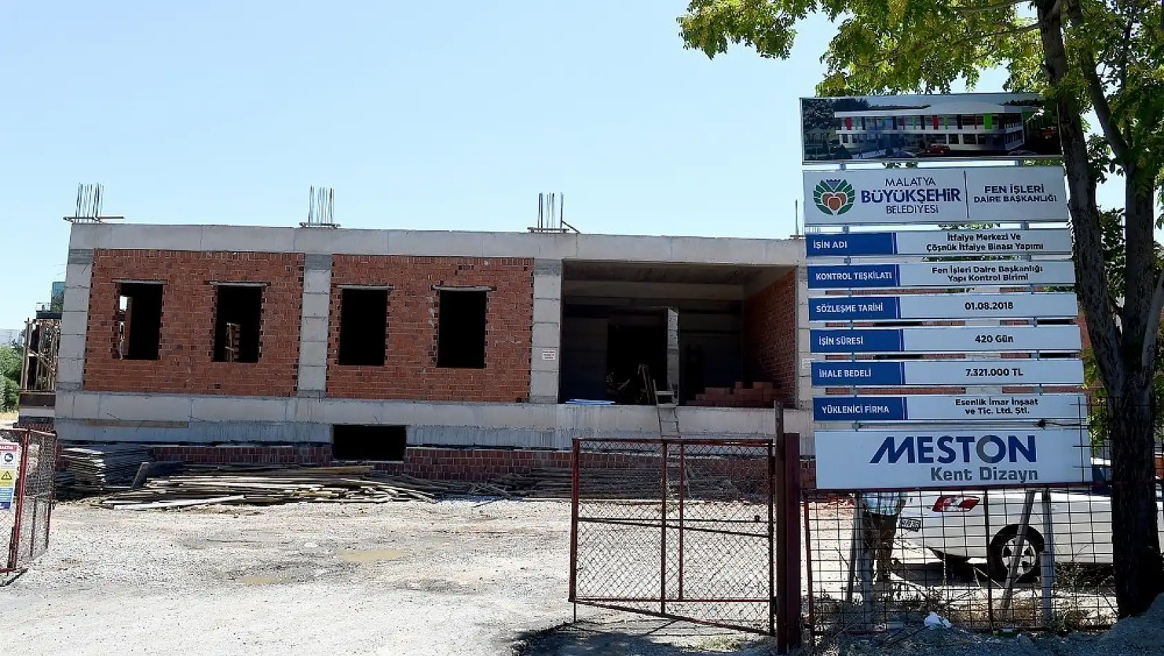 Yeni İtfaiye Merkezi inşaatı hızla devam ediyor 