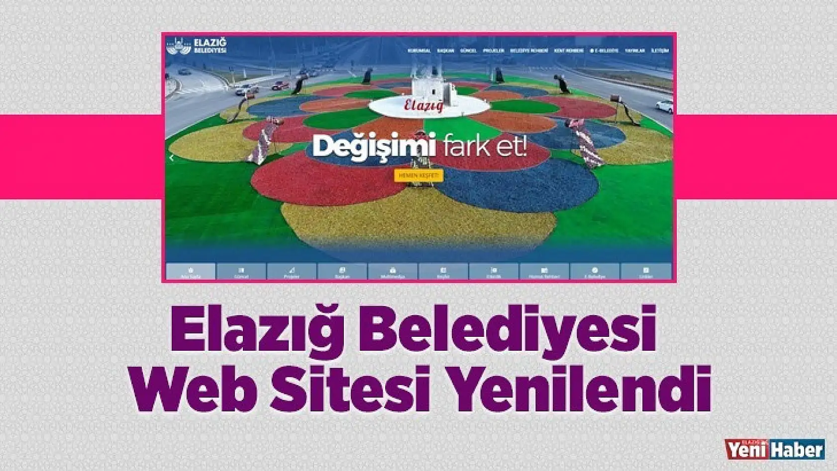 Elazığ Belediyesi Web Sitesi Yenilendi
