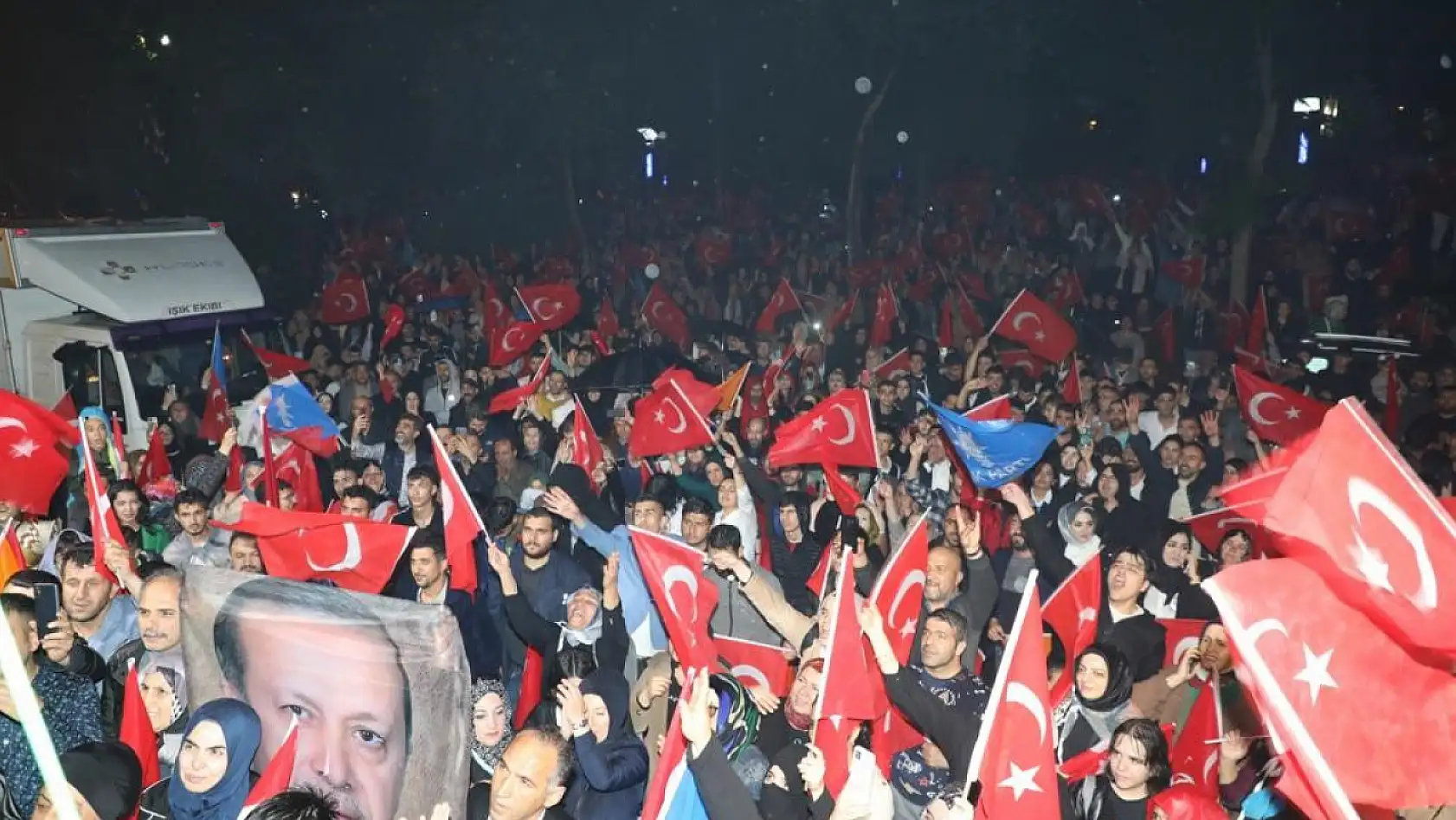 Elazığ'da 'Erdoğan' Sevinci
