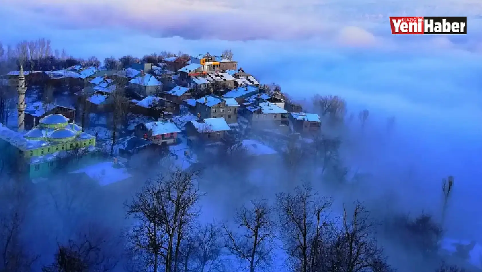 Elazığ'ın şirin köyünde sis güzelliği