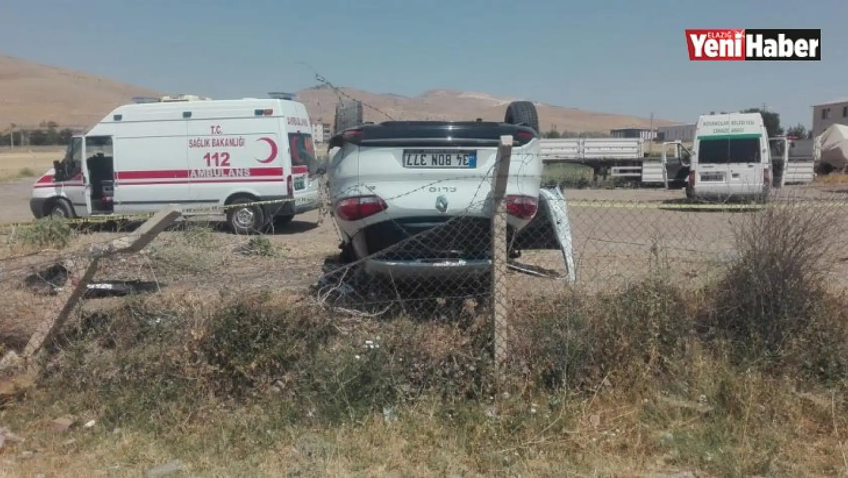 Elazığ'da Trafik Kazası:1 Ölü 3 Yaralı