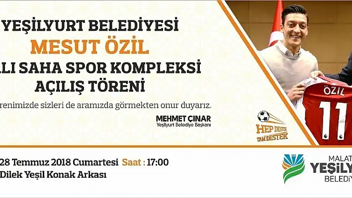 Malatya'dan Mesut Özil'e büyük jest 