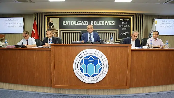 Battalgazi Belediye Meclisi ağustos toplantısını yaptı 