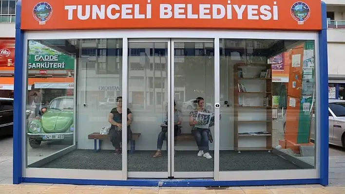 Tunceli'de klimalı, kitaplı durak dönemi 