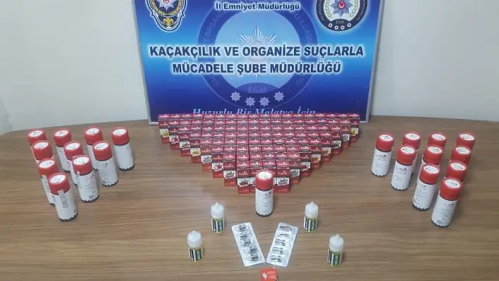 Malatya'da kaçak sigara ve içki operasyonu 