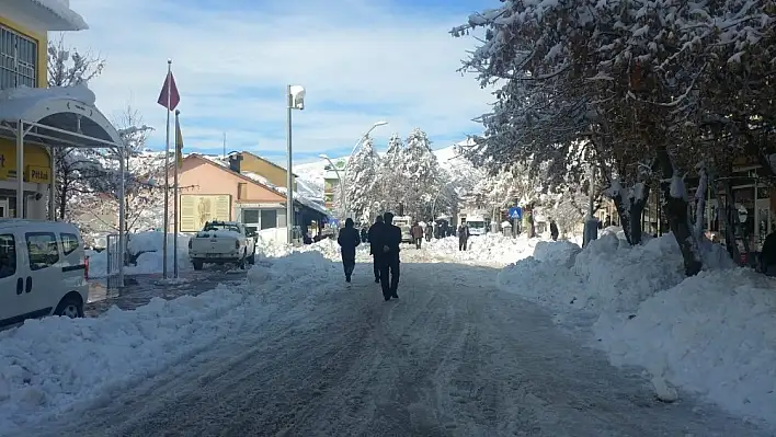 Tunceli'de kar yağışı etkisini sürdürüyor 