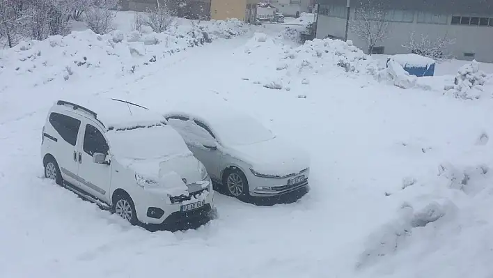 Bahar geldi derken Karlıova güne karla uyandı 