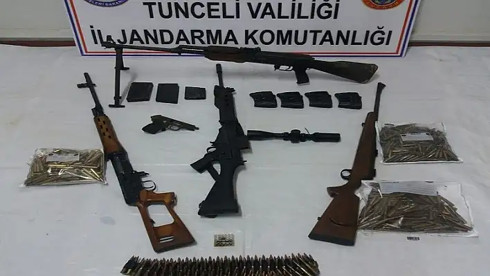 Tunceli'de teröristlere ait mağara imha edildi 