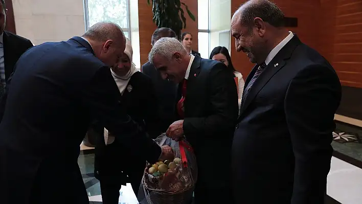 Cumhurbaşkanı Erdoğan'a kayısı ikramı 