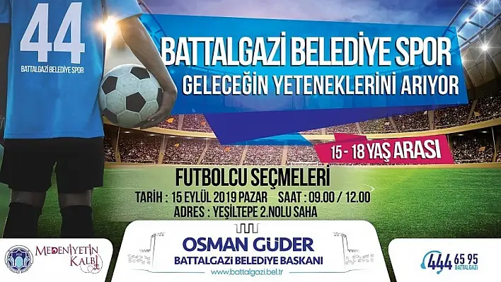 Battalgazi Belediyespor geleceğin yeteneklerini arıyor 