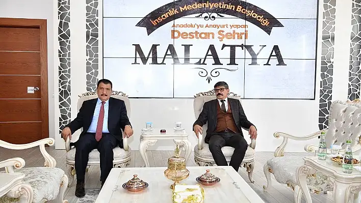 Malatya Emniyet Müdürü Dağdeviren,  Başkanı  Gürkan'ı ziyaret etti 