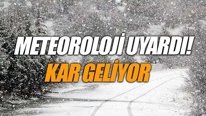 Dikkat! Meteoroloji Uyardı!