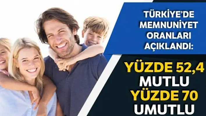 Türkiye'nin Yüzde 52'si Mutlu!