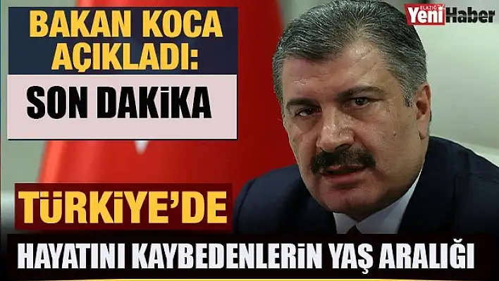 Hayatını Kaybedenlerin Yaş Aralığı