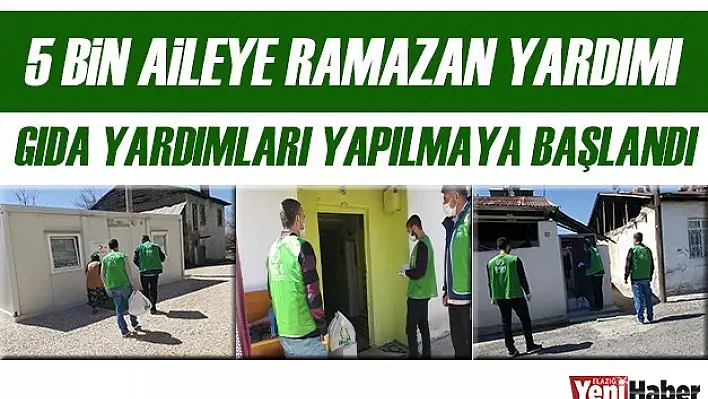 5 Bin Aileye Ramazan Yardımı