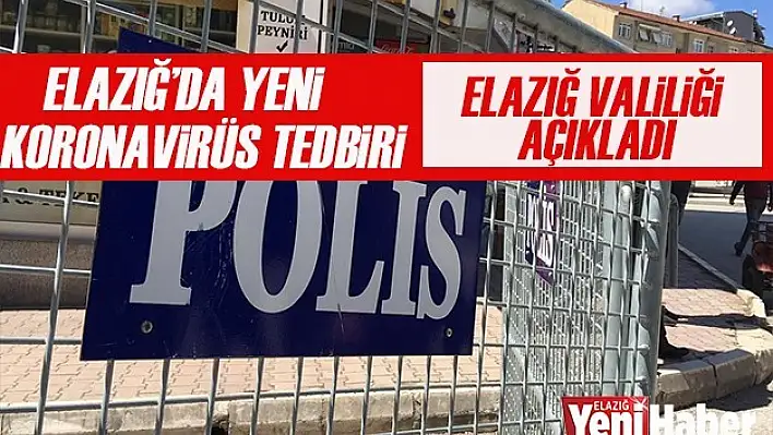 Elazığ Valiliği Açıkladı