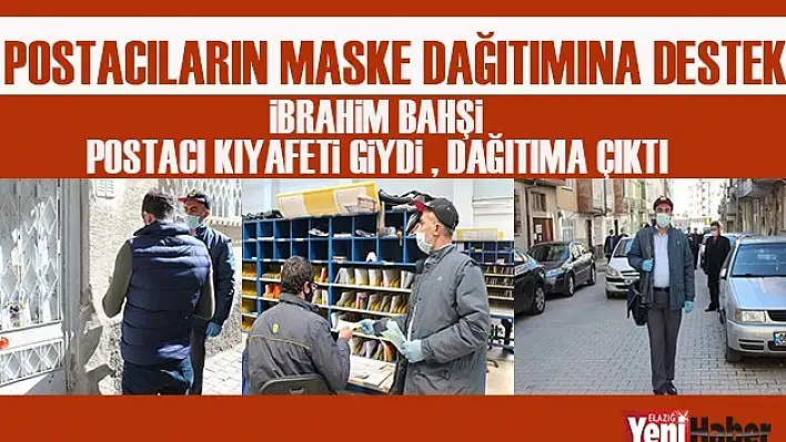 Postacıların Maske Dağıtımına Destek