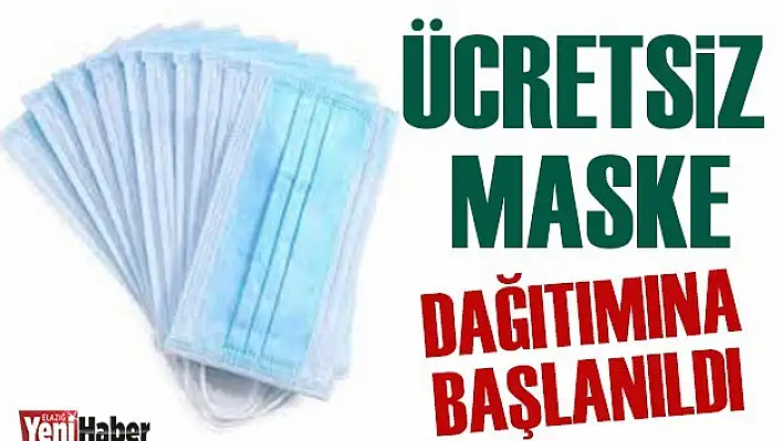 Ücretsiz Maske Dağıtımına Başlanıldı