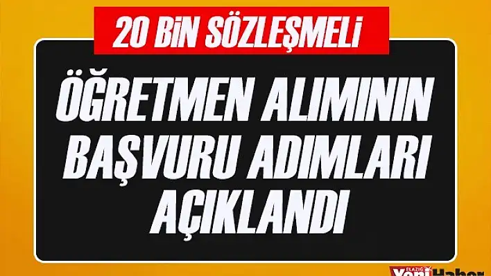 Başvuru Adımları Açıklandı