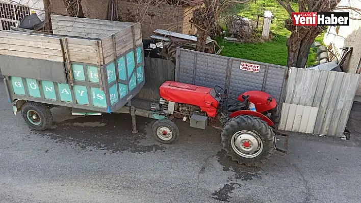 Bahçe içerisindeki römorku çaldılar