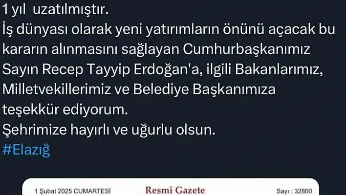 Başkan Alan müjdeyi verdi, 6 bölge teşvikleri bir yıl uzatıldı