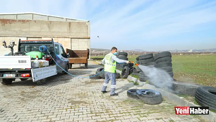 Elazığ Belediyesi'nden Larva İle Mücadele