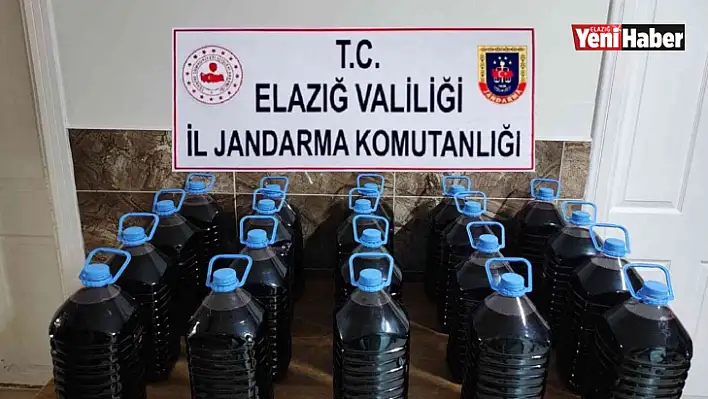 Elazığ'da 100 litre kaçak şarap ele geçirildi