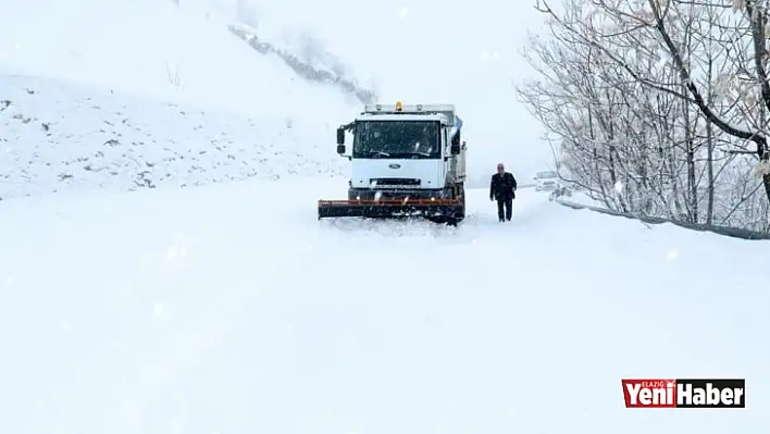 Elazığ'da 24 Saat Kar Mesaisi