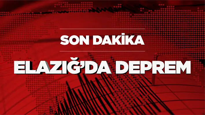 Elazığ'da 3.6 büyüklüğünde deprem