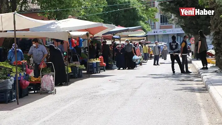 Elazığ'da 6 Ayrı Noktada Pazar Kuruldu