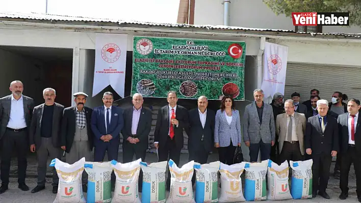 Elazığ'da çiftçilere tohum desteği sağlandı