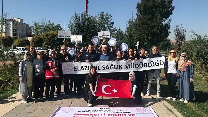 Elazığ'da Dünya Yürüyüş Günü etkinlikleri