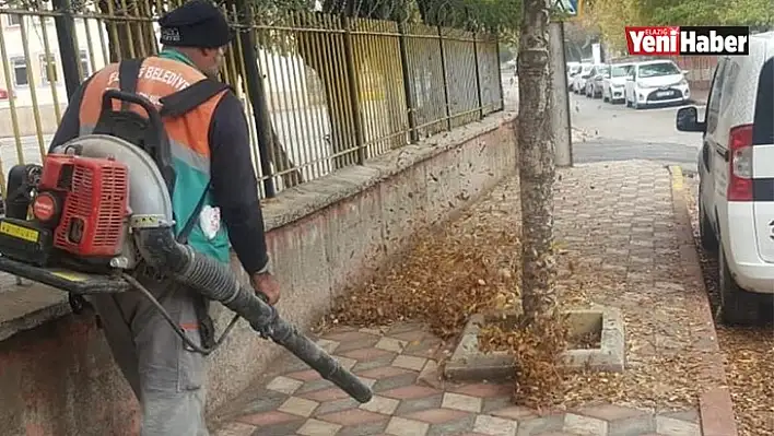 Elazığ'da İlginç Yöntemle Sonbahar Temizliği