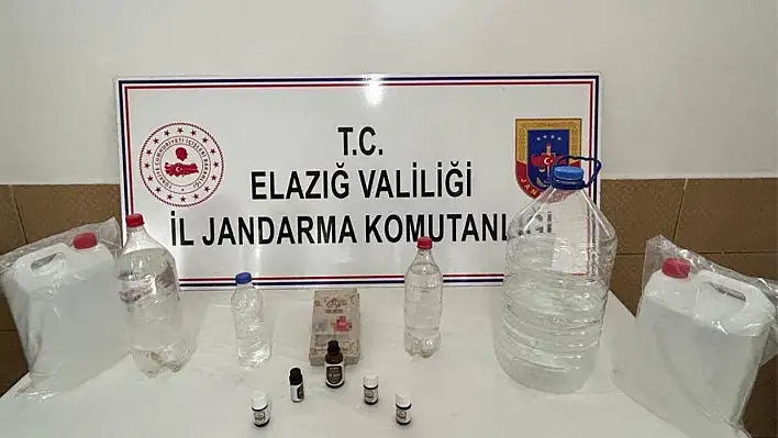 Elazığ'da Kaçak İçki Operasyonu