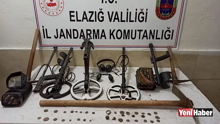 Elazığ'da Kaçak Kazı Operasyonu